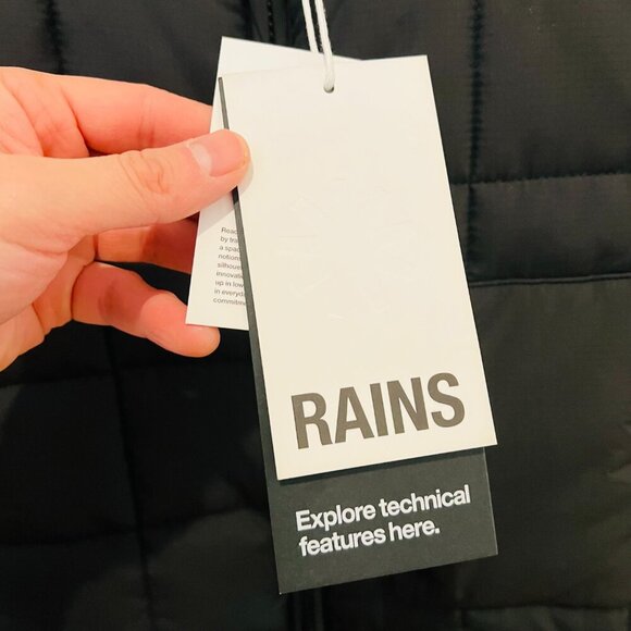 Brand New RAINS Giron Liner Vest In Black Size Small - Picture 9 of 16